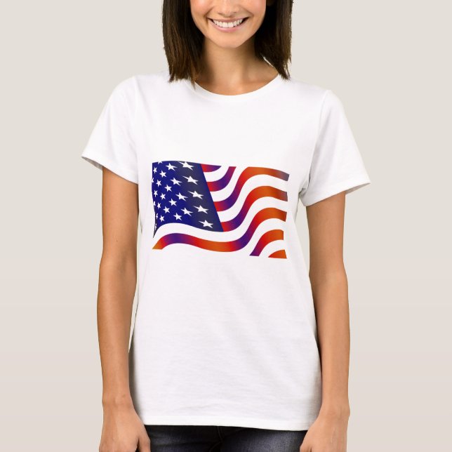 T-shirt Drapeau américain (Devant)
