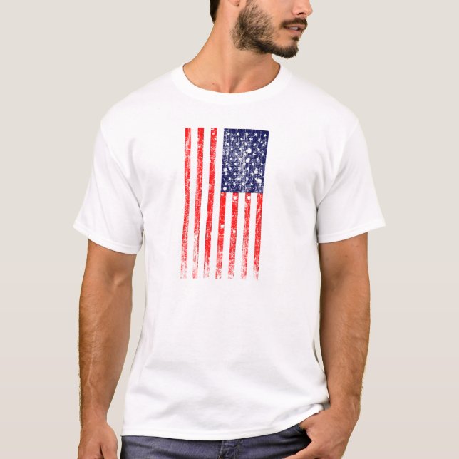 T-shirt Drapeau américain (Devant)