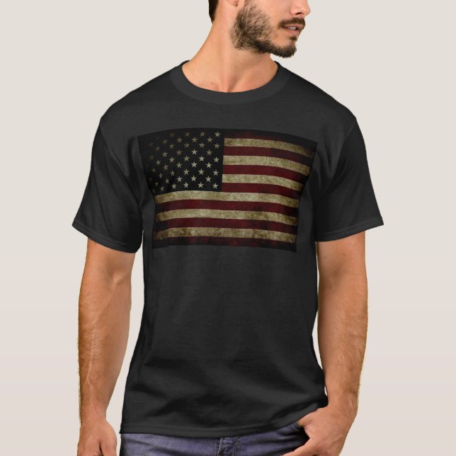 T-shirt Drapeau américain (Devant)