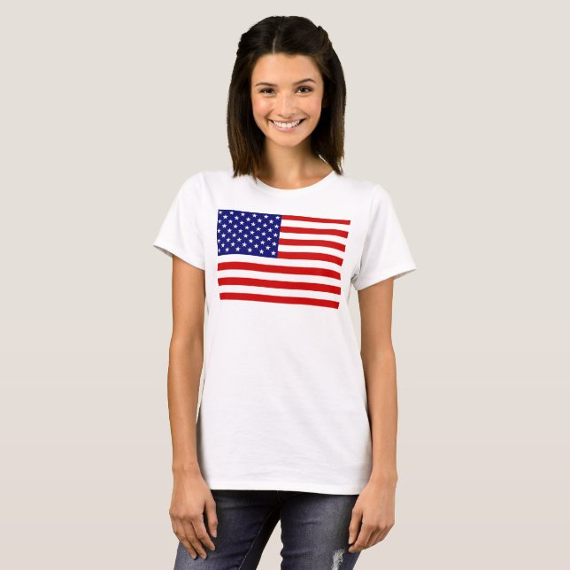 T-shirt Drapeau américain (Devant entier)