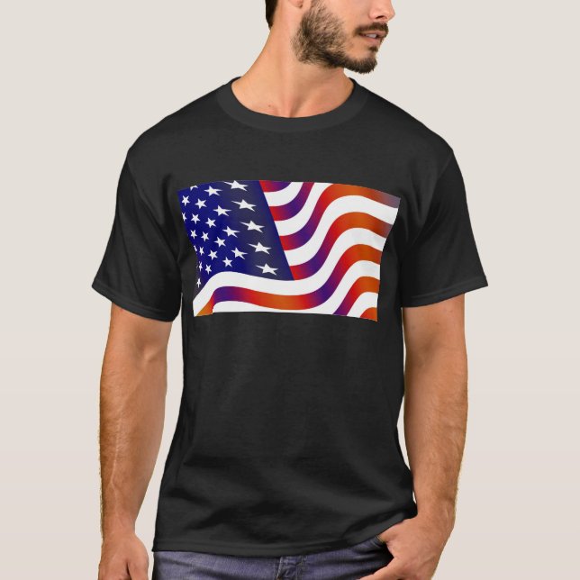 T-shirt Drapeau américain (Devant)