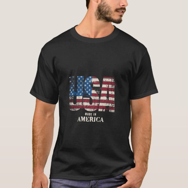 T-shirt Drapeau américain (Devant)