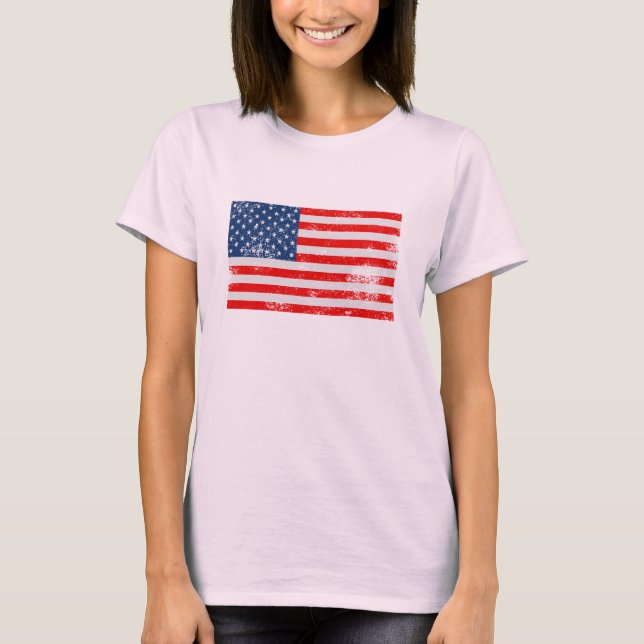 T-shirt Drapeau américain (Devant)