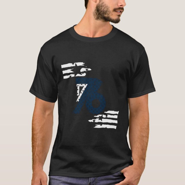 T-shirt Drapeau Américain 1776 (Devant)