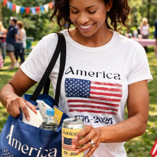T-shirt Drapeau Américain 1776 à 2026 États-Unis 250e Anni