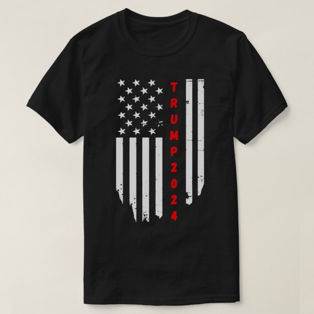 T-shirt Drapeau américain 2024 Merch patriotique (Design devant)