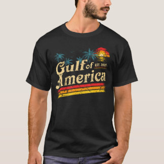T-shirt Drapeau Américain 2025 Du Golfe Des États-Unis Des