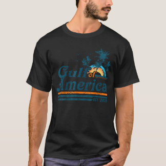 T-shirt Drapeau Américain 2025 Du Golfe Des États-Unis Des