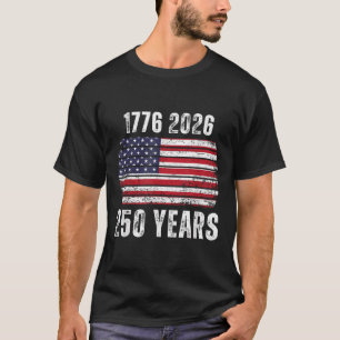 T-shirt Drapeau américain 250e anniversaire États-Unis Joy