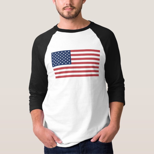 T-shirt Drapeau américain 26976 (Devant)