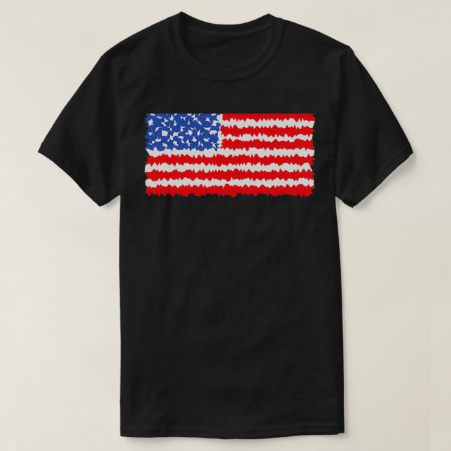 T-shirt Drapeau américain 4 (Design devant)