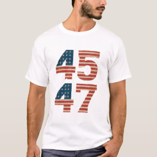 T-shirt Drapeau américain 45 47