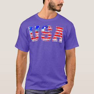 T-shirt Drapeau américain 4 juillet Amérique