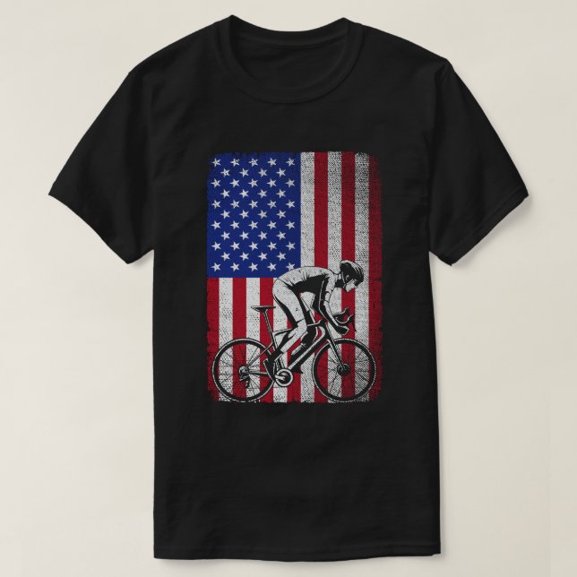 T-shirt Drapeau américain 4 juillet États-Unis (Design devant)