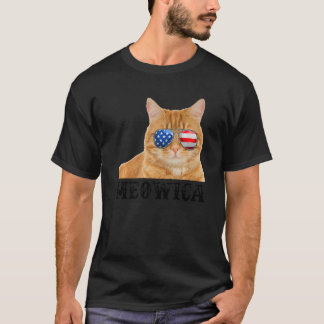 T-shirt Drapeau américain 4 juillet Kitten