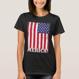 T-shirt Drapeau américain 4 juillet patriotique