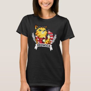 T-shirt Drapeau américain 4 juillet T Meowica Merica