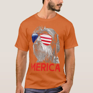 T-shirt drapeau américain À poils durs allemand
