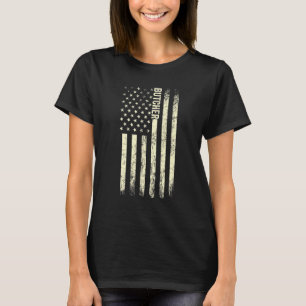 T-shirt Drapeau américain abattant fièrement boucher améri