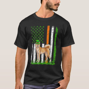 T-shirt Drapeau américain Akita Amoureux de les chiens Jou