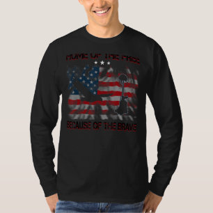 T-shirt Drapeau Américain Américain De La Liberté À Cause