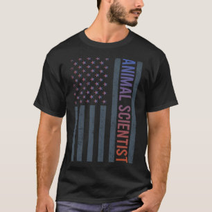 T-shirt Drapeau américain - Animal Scientist
