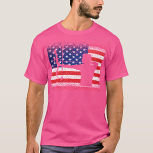 T-shirt Drapeau Américain Arc Et Flèche Fierté Usa
