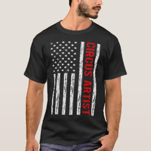 T-shirt Drapeau américain - Artiste de cirque