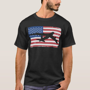 T-shirt Drapeau américain B-52 Stratofortress Bomber Avion
