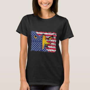 T-shirt Drapeau américain Bald Eagle 4 juillet
