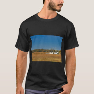 T-shirt Drapeau américain Bar rayé  Drapeau de pêche