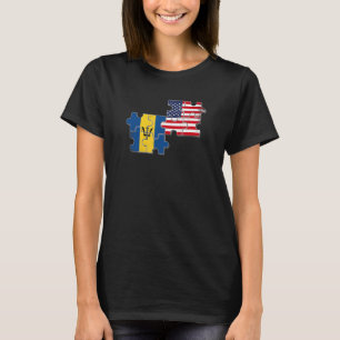 T-shirt Drapeau américain barbadien