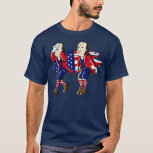 T-shirt Drapeau américain Ben Franklin Griddy 4 juillet