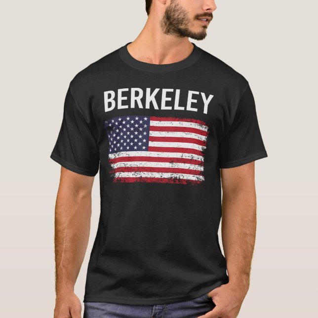 T-shirt Drapeau Américain Berkeley (Devant)