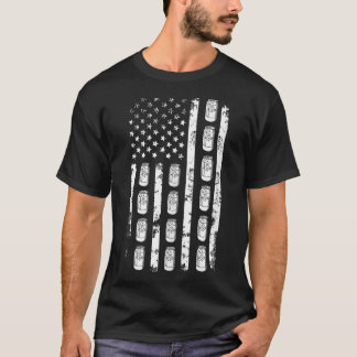 T-shirt Drapeau Américain Bière Boîte Usa Patriotisme Patr