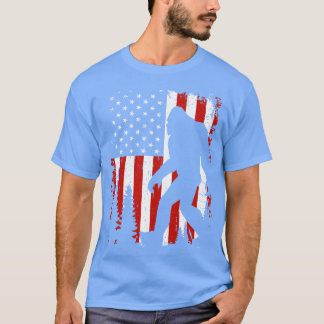 T-shirt Drapeau américain Bigfoot