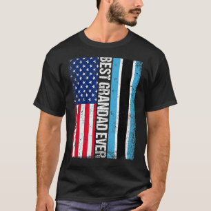 T-shirt Drapeau américain Botswana Drapeau meilleur grand 