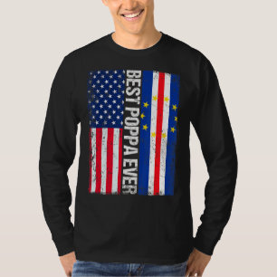 T-shirt Drapeau américain Cabo Verde Drapeau meilleur Popp