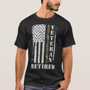 T-shirt Drapeau américain Camo Fier de l'armée américaine
