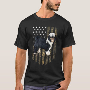 T-shirt Drapeau américain camouflage Tibetan Terrier 4 jui