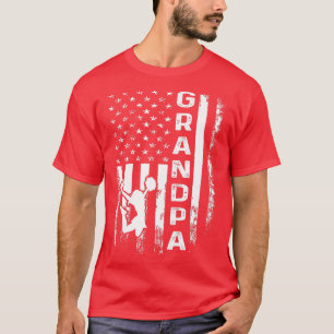 T-shirt Drapeau américain Cheerlead Cheerlead Grandpa