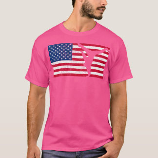 T-shirt Drapeau américain Chemise Hiphop Patriot T Shirt U