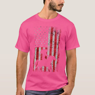T-shirt Drapeau américain Cowboy femmes Cheval cadeau Eque