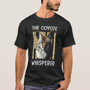 T-shirt Drapeau américain Coyote Whisperer