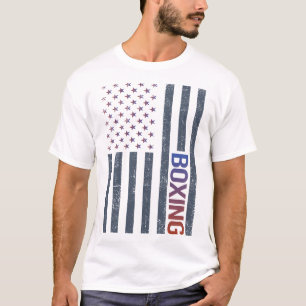 T-shirt Drapeau américain de boxe