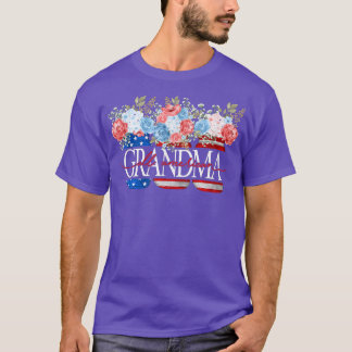 T-shirt Drapeau américain de grand-mère patriotique Jar 4