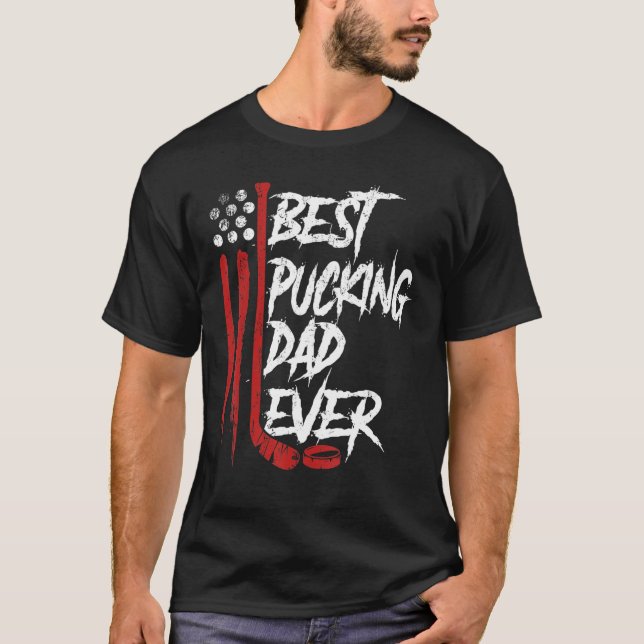 T-shirt Drapeau américain de hockey Fa (Devant)