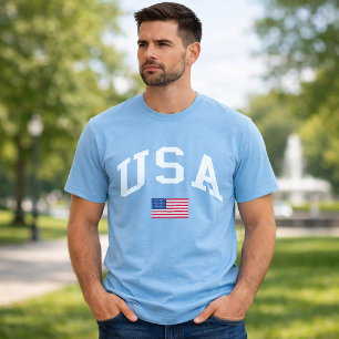 T-shirt Drapeau américain de la fête de l'indépendance pat