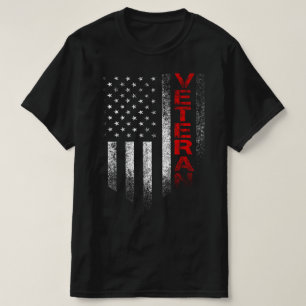 T-shirt drapeau américain de la journée des anciens combat
