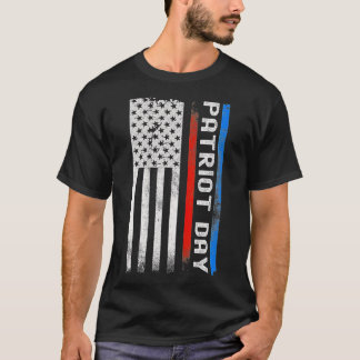T-shirt Drapeau américain de la Journée Patriot en détress